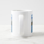 AlaskaBald Eagle Vintage Reiseplan Jumbo-Tasse (Rückseite)