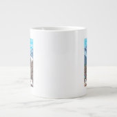 AlaskaBergziegen Vintage Reiseplan Jumbo-Tasse (Vorderseite)