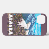 AlaskaBergziegen Vintage Travel Poster Case-Mate iPhone Hülle (Rückseite (Horizontal))