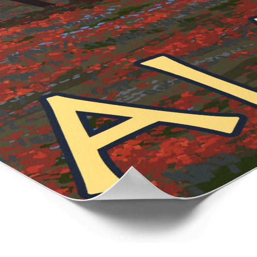 AlaskaCaribbean Vintage Travel Poster (Ecke)