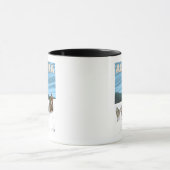 AlaskaDogsledding Vintage Travel Poster Tasse (Zentrum)