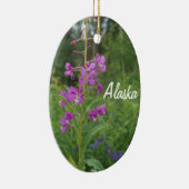 Alaskafireweed-Weihnachtsverzierung Keramik Ornament (Rechts)