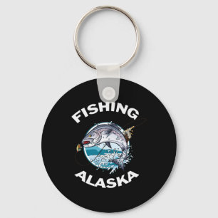Alaskafisch Alaskas wilder Lachs Souvenir Angeln Schlüsselanhänger