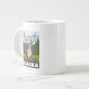 AlaskaKaribik im Wilden Vintage Jumbo-Tasse