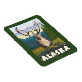 AlaskaKaribik im Wilden Vintage Magnet (Rechte Seite)
