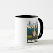 AlaskaKaribik im Wilden Vintage Tasse (VorderseiteRechts)