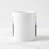 AlaskaKariouVintage Reiseplan Jumbo-Tasse (Vorderseite)
