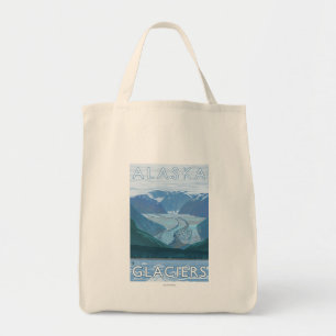 AlaskaLarge Gletscher-Szenen-Vintage Reise Tragetasche
