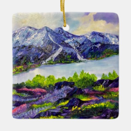 Alaskan Alpna Liebe Keramik Keramikornament (Vorderseite)