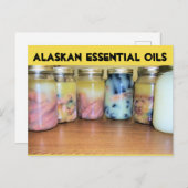 Alaskan-ätherische Öle Feiertagspostkarte (Vorne/Hinten)