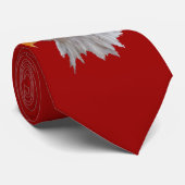 Alaskan Bald Adler Krawatte Doppelseitig (rot) (Gerollt)