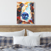 Alaskan Bear Canvas Print "In the Bears Gaze Leinwanddruck (Insitu (Schlafzimmer))