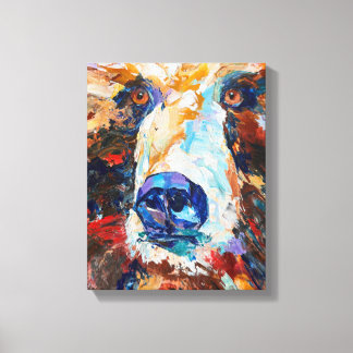 Alaskan Bear Canvas Print "In the Bears Gaze Leinwanddruck