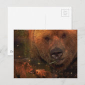 Alaskan Bear mit Cubs Postkarte (Vorne/Hinten)