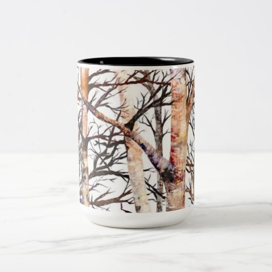Alaskan Birch Trees 15oz Tasse (Mittel)