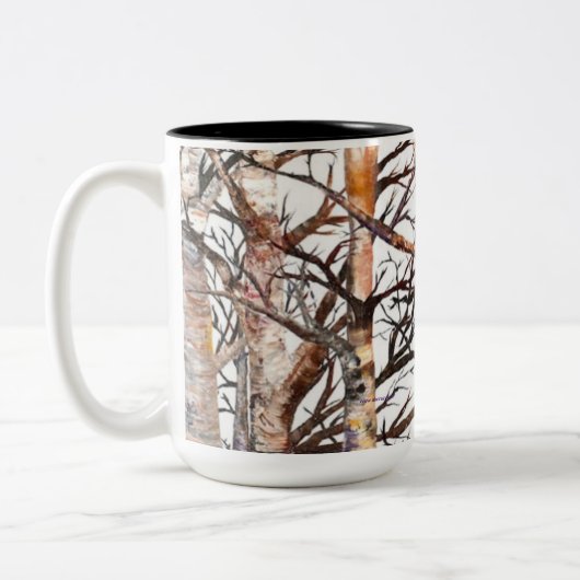 Alaskan Birch Trees 15oz Tasse (Links)
