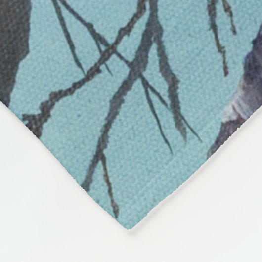 Alaskan Blue Birch Fleece Blanket (Ecke)