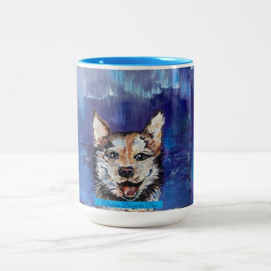 Alaskan Borealis Pup 15 oz Tasse (Mittel)