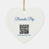 Alaskan Borealis Pup Keramik Ornament (Hinten)