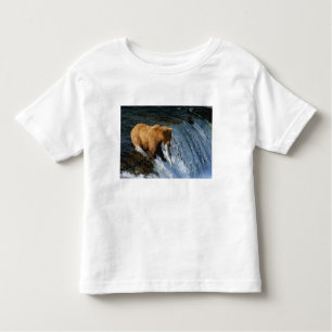 Alaskan Brown Bear Fangen von Lachs bei Brooks Kleinkind T-shirt