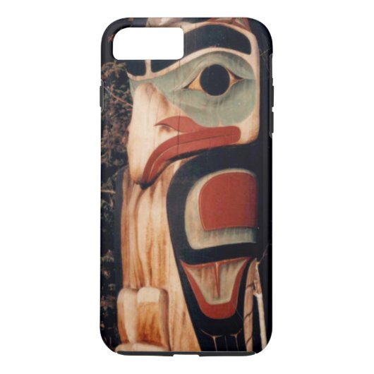 Alaskan Carved Totem Pole Case-Mate iPhone Hülle (Rückseite)