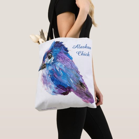 Alaskan Chick _fireweed back Leinwand_Tote Bag Tasche (Von Nahem)