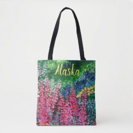 Alaskan Chick_Fireweed Tote Bag Tasche