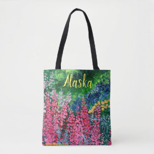 Alaskan Chick_Fireweed Tote Bag Tasche