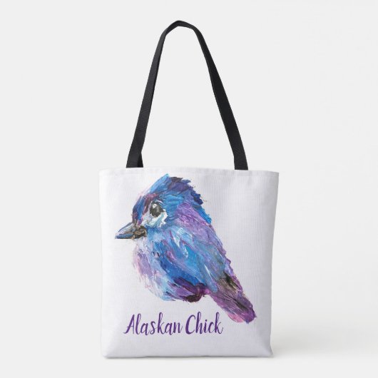 Alaskan Chick_Fireweed Tote Bag Tasche (Rückseite)