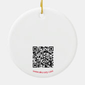 Alaskan Chick Keramik Ornament w/QR_no Holid (Hinten)