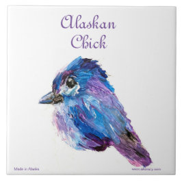 Alaskan Chick Keramik Tile Fliese