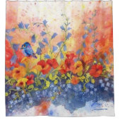 Alaskan Chick mit Petunia Party Duschvorhang (Vorderseite)