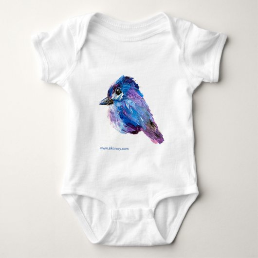 Alaskan Chick & Moosey 1 Stück Baby Strampler (Vorderseite)