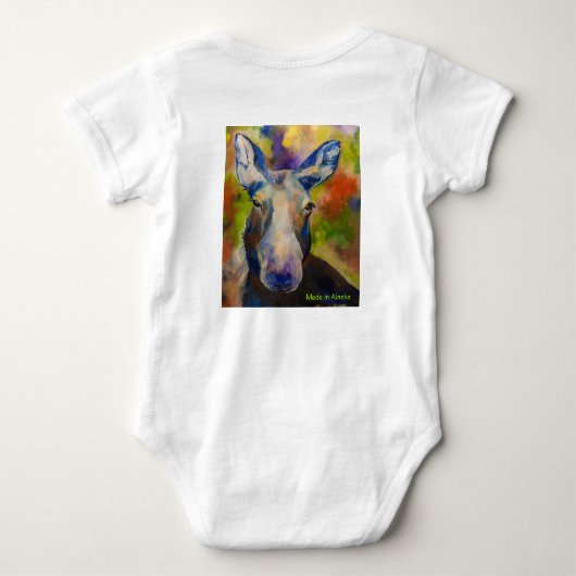 Alaskan Chick & Moosey 1 Stück Baby Strampler (Rückseite)