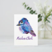 Alaskan Chick Postcard Postkarte (Stehend Vorderseite)