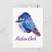 Alaskan Chick Postcard Postkarte (Vorne/Hinten)