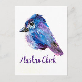 Alaskan Chick Postcard Postkarte