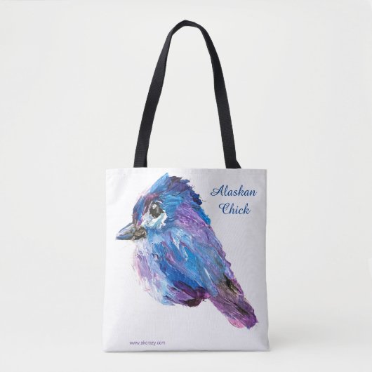 Alaskan Chick / Sonnenblume Leinwand Tote Tasche (Vorderseite)