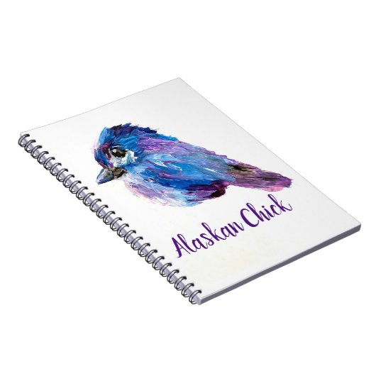 Alaskan Chick Spiral Notebook Notizblock (Rechte Seite)
