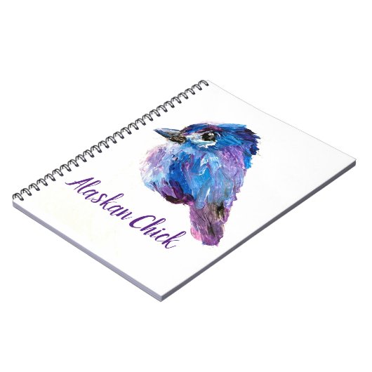Alaskan Chick Spiral Notebook Notizblock (Linke Seite)