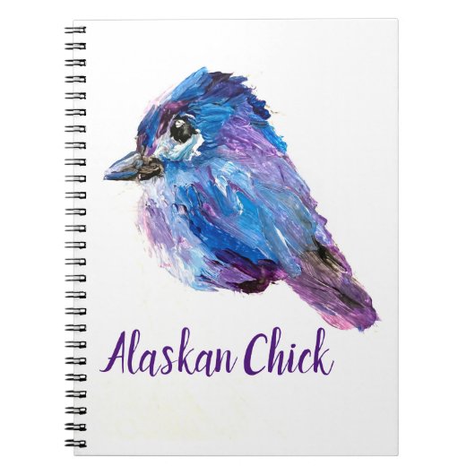 Alaskan Chick Spiral Notebook Notizblock (Vorderseite)