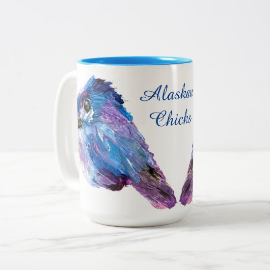 Alaskan Chicks 15oz. Tasse (Vorderseite Links)