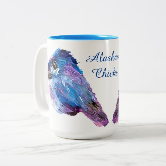Alaskan Chicks 15oz. Tasse (Vorderseite Links)