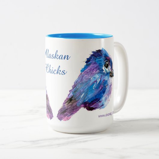 Alaskan Chicks 15oz. Tasse (VorderseiteRechts)