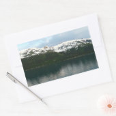 Alaskan Coast in Dusk Rechteckiger Aufkleber (Umschlag)