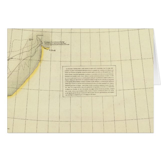 Alaskan Coast Map (Vorderseite (Horizontal))