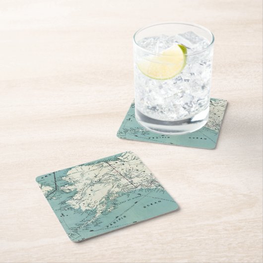 Alaskan Coastal Map Untersetzer (Vor Ort)