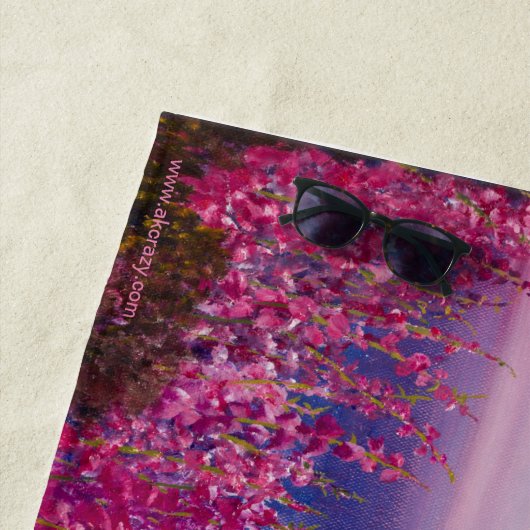 Alaskan Cotton Candy Mountain Beach Handtuch (Beispiel)