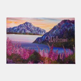 Alaskan Cotton Candy Mountain Doormat Fußmatte