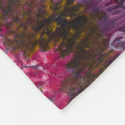 Alaskan Cotton Candy Mountain Fleece Blanket (Ecke)